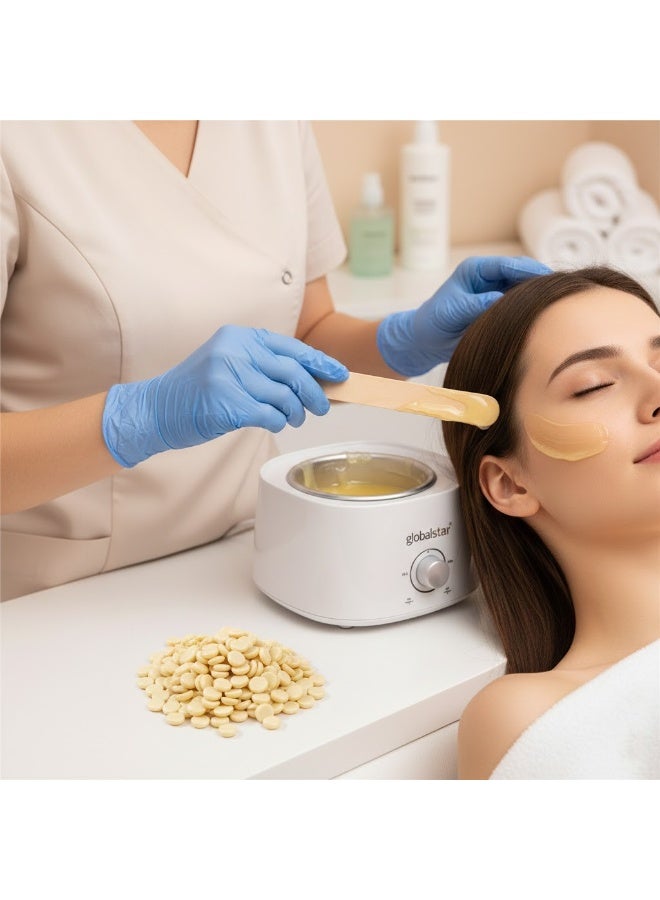 Globalstar Hair Removal Wax Beans Milk 1000g – Gentle Wax with Low Melting Point for All Skin Types - Image 4